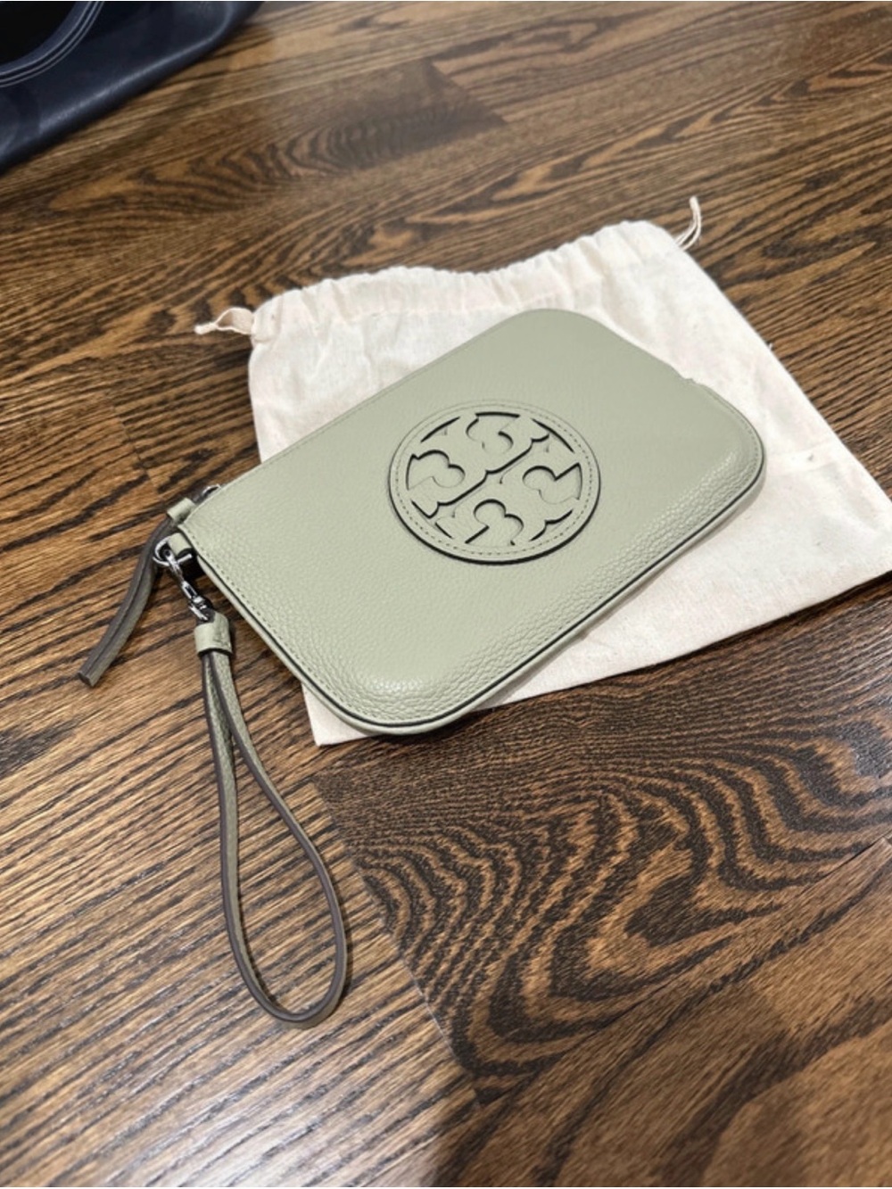 Tory Burch Miller Leather Wristlet